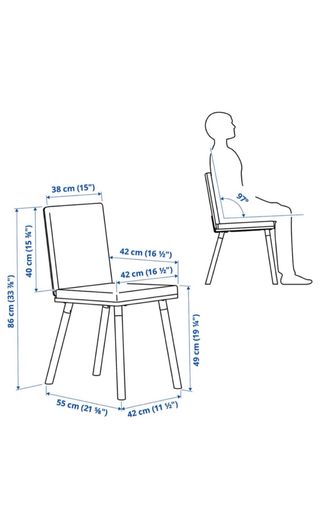 Estructura Silla Tonstad Ikea Roble