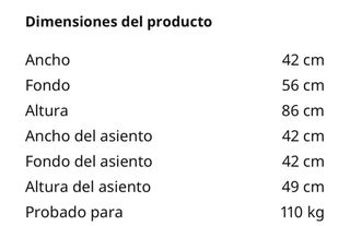 Estructura Silla Tonstad Ikea Roble