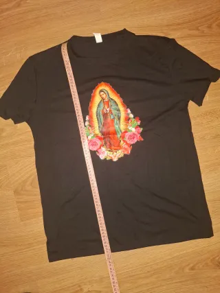Camiseta Virgen de Guadalupe Negra
