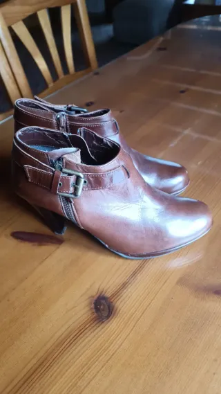 Botines Fosco exterior Piel auténtica,color marrón