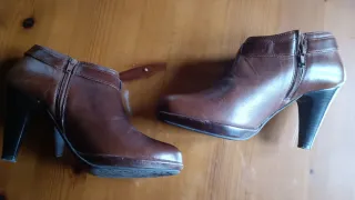 Botines Fosco exterior Piel auténtica,color marrón