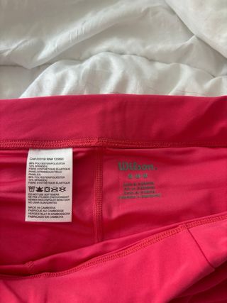 Falda pantalón deportivo padel Wilson rosa