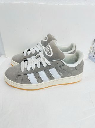 Adidas Campus Unisex Gris y Blanco