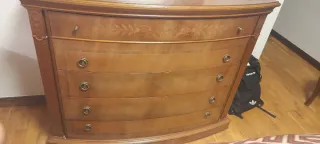 Cómoda de madera 5 cajones