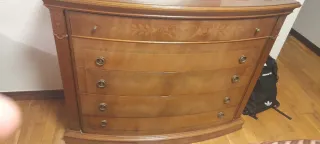 Cómoda de madera 5 cajones