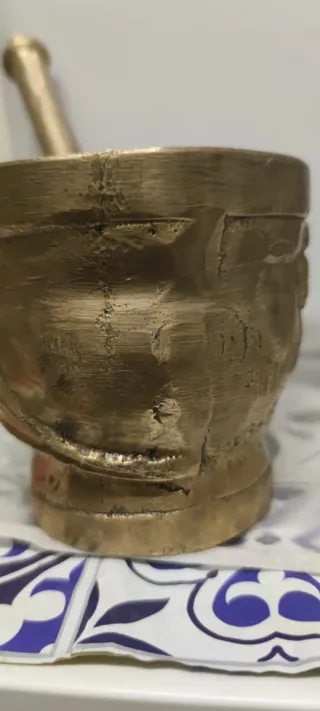 Mortero de Bronce con Mazo - 3.284 kg