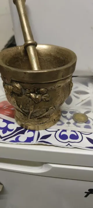 Mortero de Bronce con Mazo - 3.284 kg