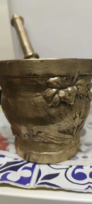 Mortero de Bronce con Mazo - 3.284 kg