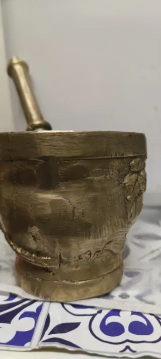 Mortero de Bronce con Mazo - 3.284 kg