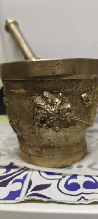 Mortero de Bronce con Mazo - 3.284 kg