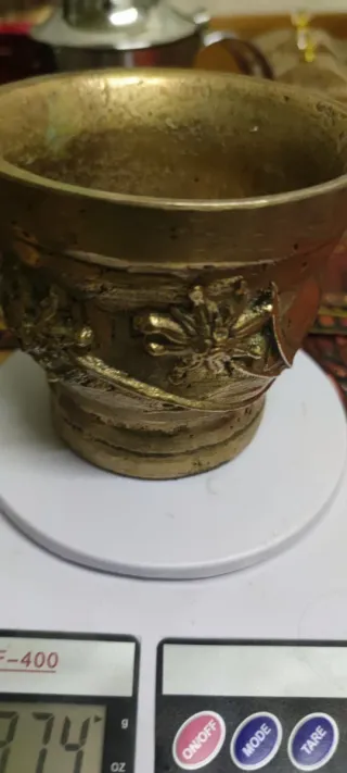 Mortero de Bronce con Mazo - 3.284 kg