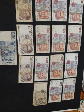 Banconote Lira Italiana - Lotto Misto 16 banconote