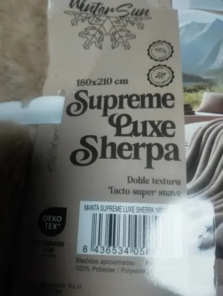 Manta Supreme Luxe Sherpa 160x210