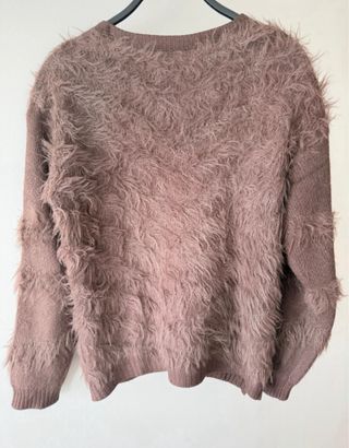 Chaqueta de pelo marrón