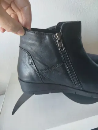 Botines de piel Riposella negros