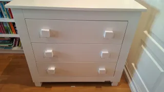 Cómoda Trama 3 cajones madera