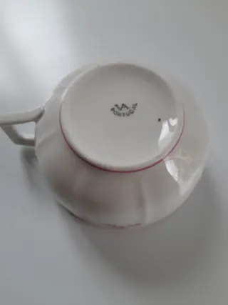 Chávena de porcelana com flores