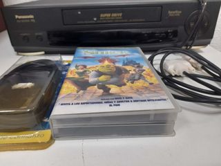 Panasonic NV-SD260 VHS con película Shrek