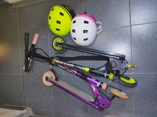 Patinetes y cascos Decathlon