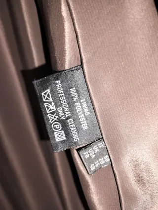 Abrigo de pelo largo marrón