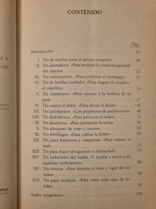 Tes de hierbas: Para curarse y conservar la salud