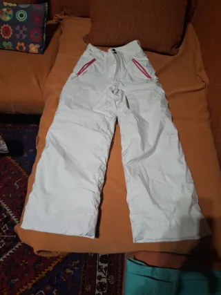 Pantalón de esquí blanco Decathlon Talla 12