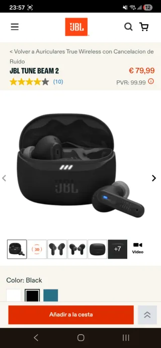 Auriculares Inalámbricos JBL Tune Beam Azul