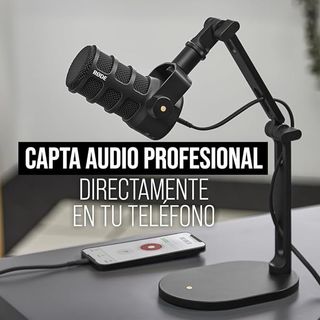 Micrófono RØDE PodMic USB Negro