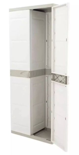 Armario 2 puertas 4 baldas beige