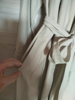 Gabardina fluida Mango Beige