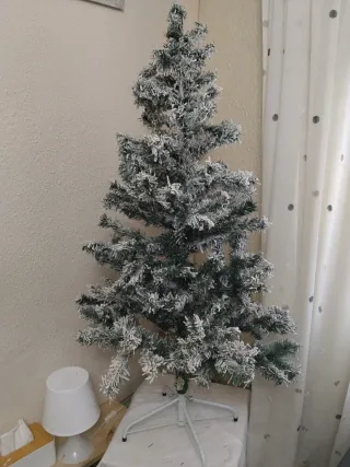 Árbol de Navidad blanco y verde
