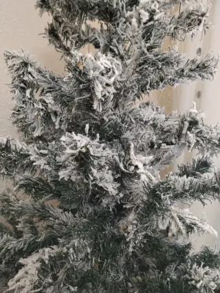 Árbol de Navidad blanco y verde