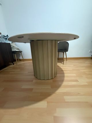 Mesa comedor redonda 120 cm madera