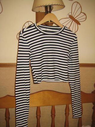 Camiseta Zara rayas manga larga