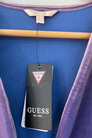 Top Terciopelo Morado Manga Larga