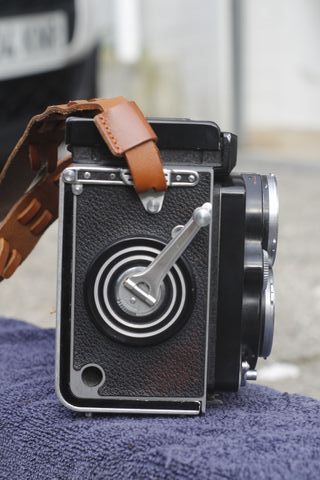 Cámara Rolleiflex Planar 80mm 2.8 Negra