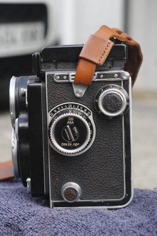 Cámara Rolleiflex Planar 80mm 2.8 Negra