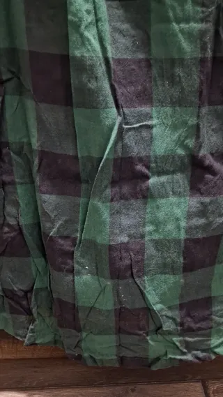 Vestido camisero verde y negro Talla S