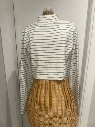 Camiseta de manga larga a rayas