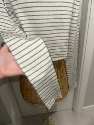 Camiseta de manga larga a rayas