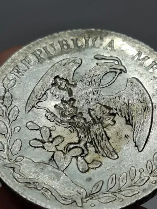 Moneda 8 Reales 1876 México 🇲🇽