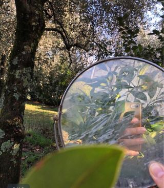 Specchio da toeletta vintage anni '30