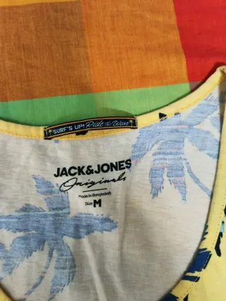 Camiseta sin mangas Jack & Jones M Palmeras