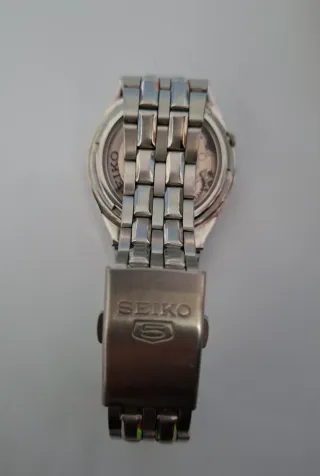 Reloj Seiko 5 Automático Acero Blanco