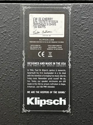 Altavoces Klipsch Cornwall III