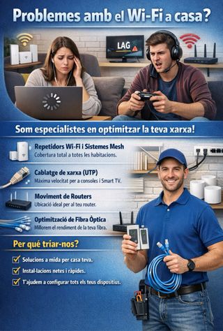 Millora la connexio d’internet!