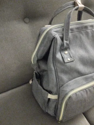 Mochila carrito bebé gris