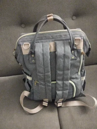 Mochila carrito bebé gris