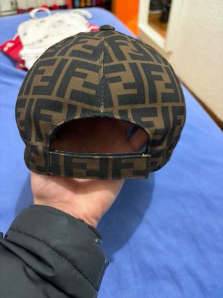 Gorra Fendi FF Marrón y Negra Original