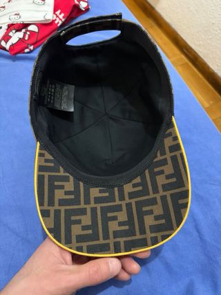 Gorra Fendi FF Marrón y Negra Original